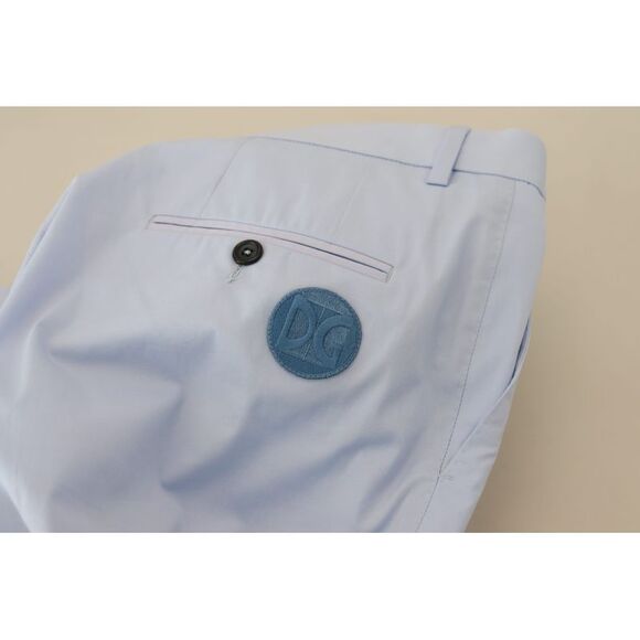 Dolce & Gabbana Blue Cotton Stretch Trousers Chinos Men's Pants - Picture 6 of 6